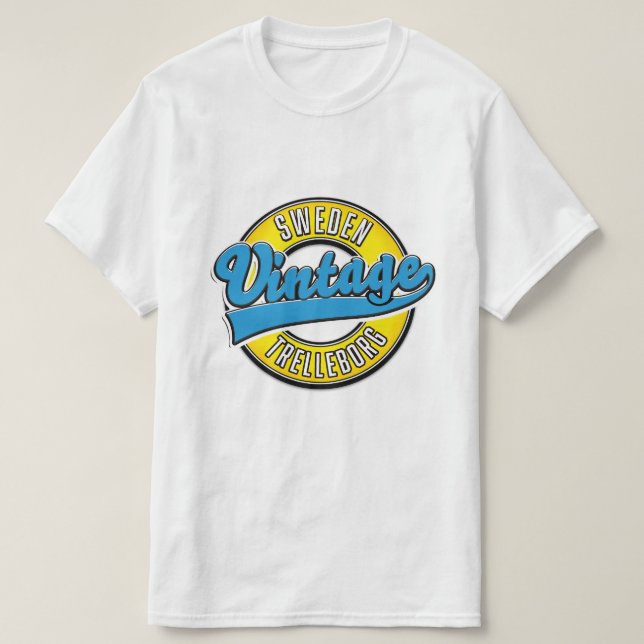 T-shirt Logo vintage de Trelleborg en Suède (Design devant)