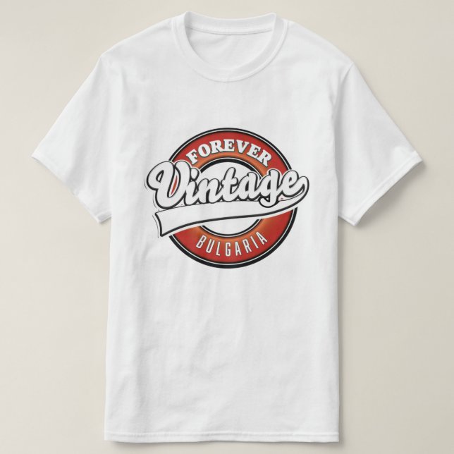 T-shirt Logo vintage Forever Bulgarie  (Design devant)