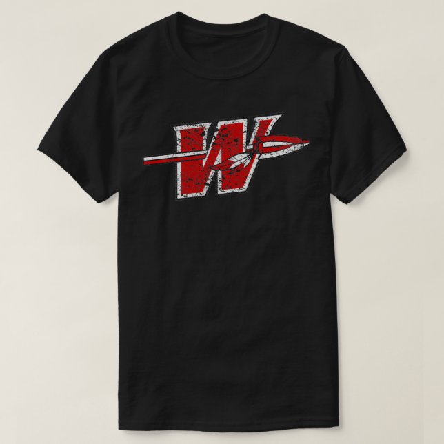 T-shirt Logo Vintage Washington Warriors (Design devant)