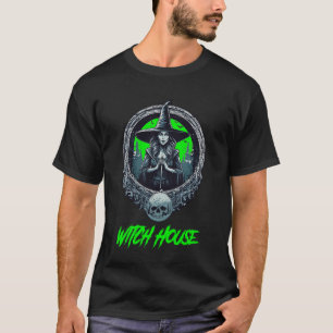 T-shirt Logo Witch House Green Witch Vintage