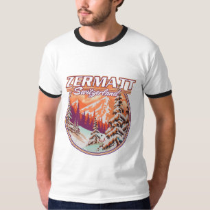 T-shirt logo Zermatt suisse