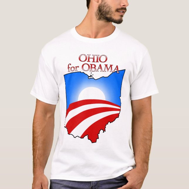 T-shirt L'Ohio pour Obama (Devant)