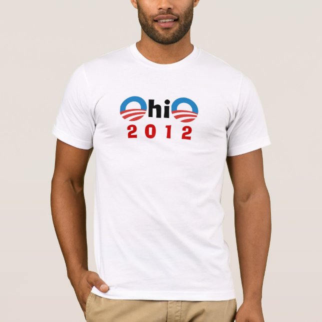 T-shirt L'Ohio pour Obama (Devant)