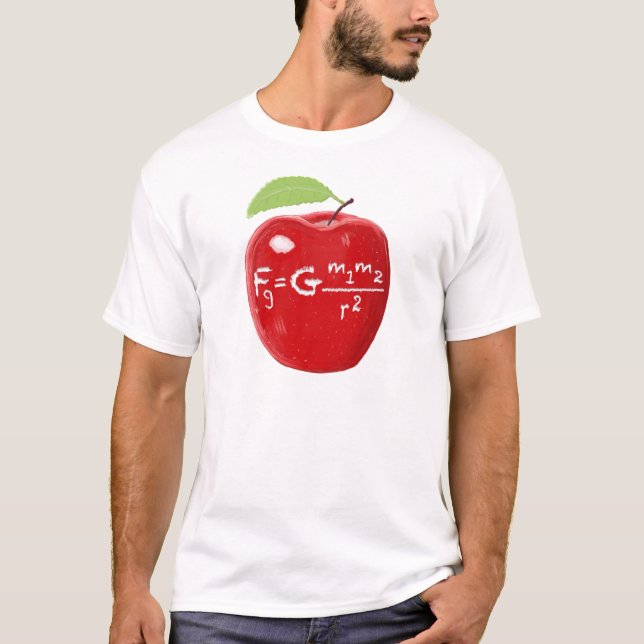 T-shirt Loi d'Isaac Newton de professeur de Sciences de la (Devant)