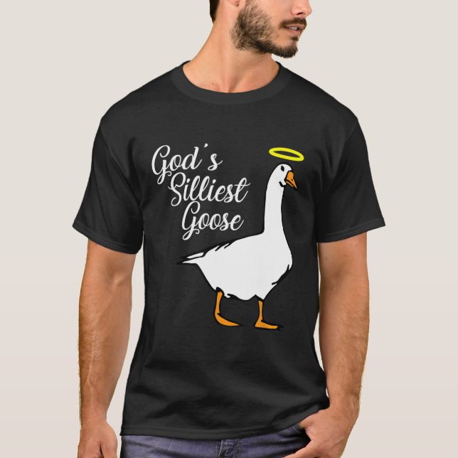T-shirt L'Oie La Plus Malade De Dieu (Devant)