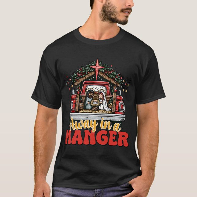 T-shirt Loin dans la crèche (Devant)
