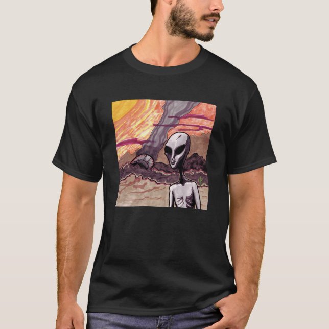 T-shirt Loin de chez soi - OVNI  (Devant)