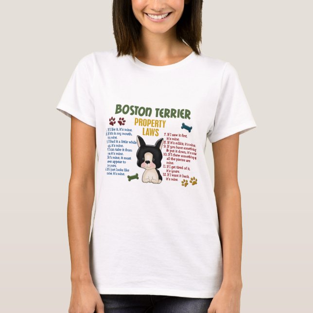 T-shirt Lois 4 de propriété de Boston Terrier (Devant)
