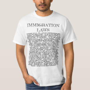 T-shirt Lois de l'immigration de Dieu