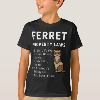 T-shirt Lois Ferret Propriété Cinq Déclarations De Ferrets