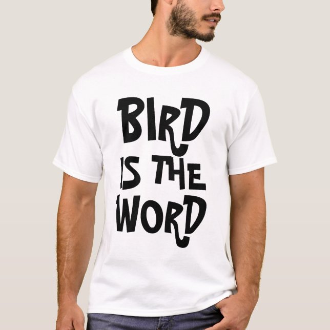 T-shirt L'oiseau est le mot (Devant)