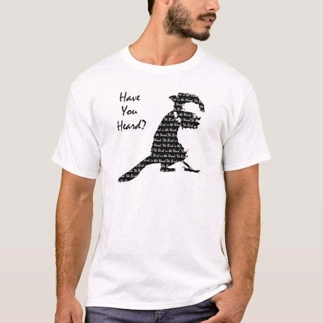 T-shirt L'oiseau est le mot (Devant)