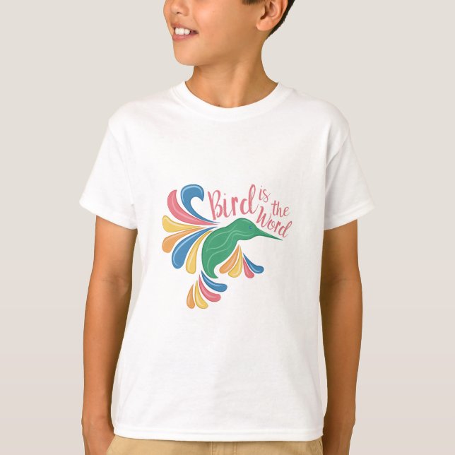 T-shirt L'oiseau est mot (Devant)