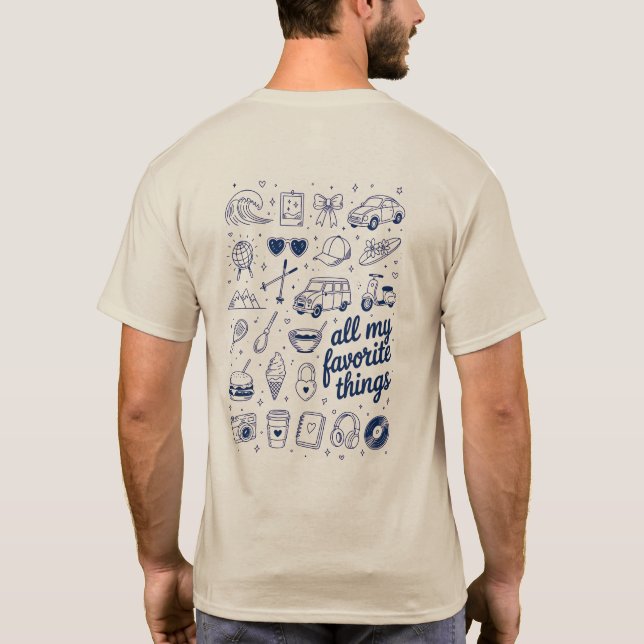 T-shirt Loisirs et esthétique de voyage rétro (Dos)