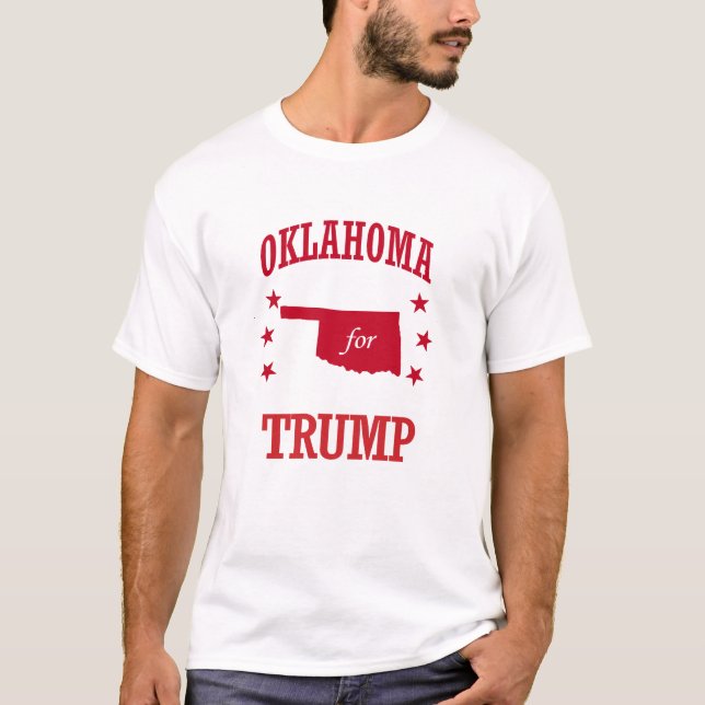 T-SHIRT L'OKLAHOMA POUR DONALD TRUMP (Devant)