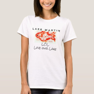T-shirt LOL "amour de poissons de Martin de lac