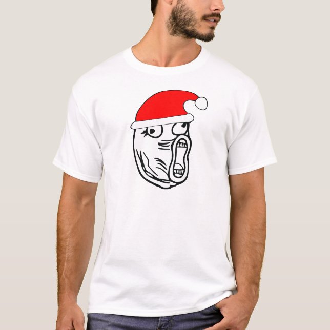 T-shirt LOL Père Noël - meme d'Internet de Noël (Devant)