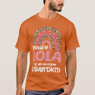 T-shirt Lola d'un petit-fils Léopard Arc-en-ciel Philippin