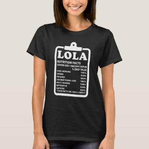 T-shirt Lola Faits nutritionnels Grand-mère