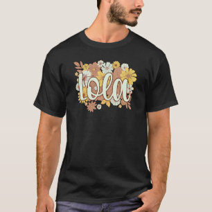 T-shirt Lola Grand-mère Fleurs Lola Grand-mère