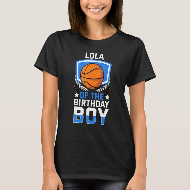 T-shirt Lola Of The Birthday Boy Basketball Famille Celebr (Devant)