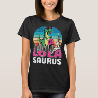 T-shirt Lolasaurus T Rex Dinosaur Lola Saurus Famille