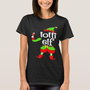 T-shirt Lolli Elf Vin Noël Noël Noël Noël Noël Grand-mère