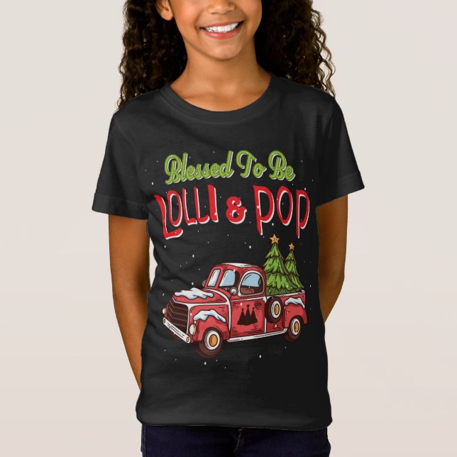 T-Shirt Lolli Et Pop Christmas Pajama Grand-Parents Grand- (Devant)