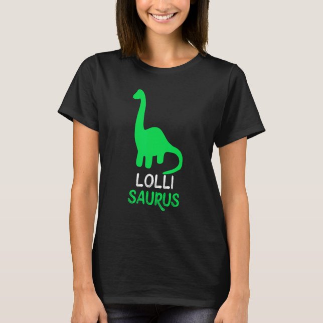 T-shirt Lolli-Saurus Dino Dinosaur Dinosaure LolliSaurus (Devant)