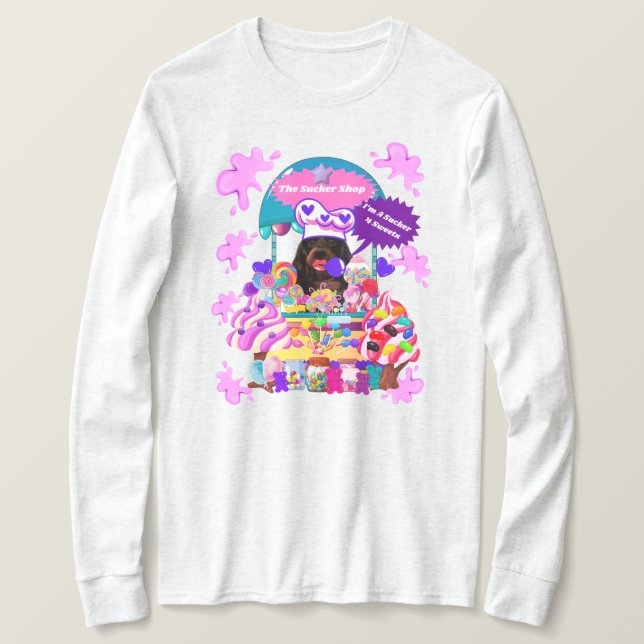T-shirt Lollipop & Candy Shop Ladies Winter Tee (Design devant)