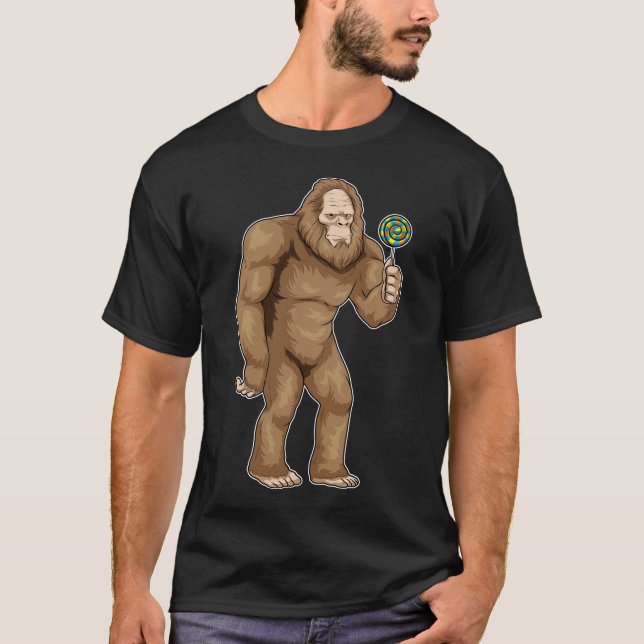 T-shirt Lollipop Halloween Bigfoot (Devant)
