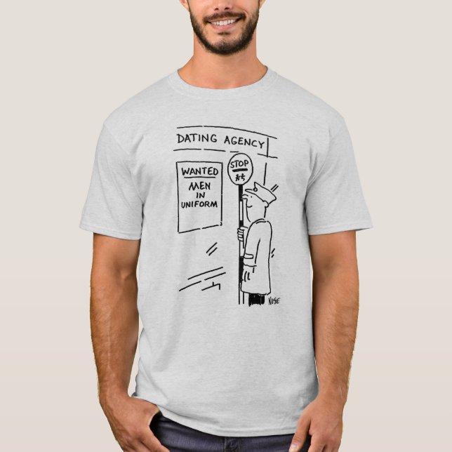 T-shirt Lollipop Man est à l'agence de rencontres (Devant)