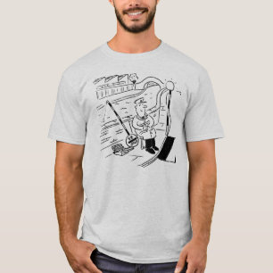 T-shirt Lollipop Man pêche à l'aide de sa Lollipop