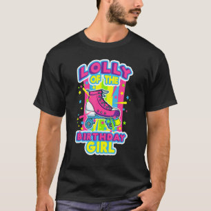 T-shirt Lolly De L'Anniversaire Fille Roller Patins Annive