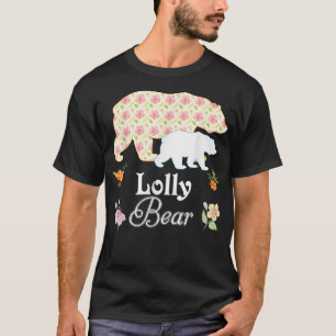 T-shirt Lolly Floral Ours Mignonne Famille Maman Grand-mèr