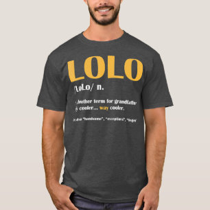 T-shirt LoLo Définition Noun Grand-parents Jour Drôle Ca