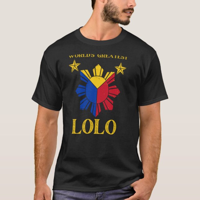 T-shirt Lolo Filipino Grand-pa le plus grand lolo du monde (Devant)