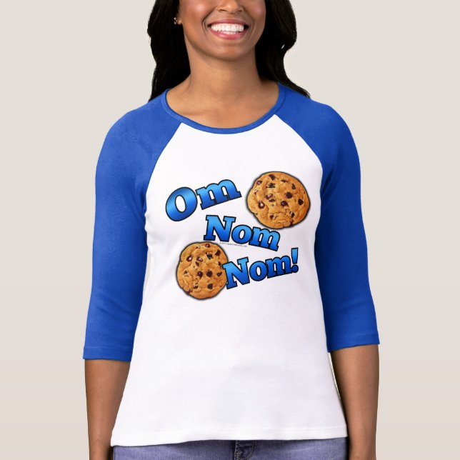 T-shirt L'OM Nom Nom, biscuits d'amour de Meme (Devant)
