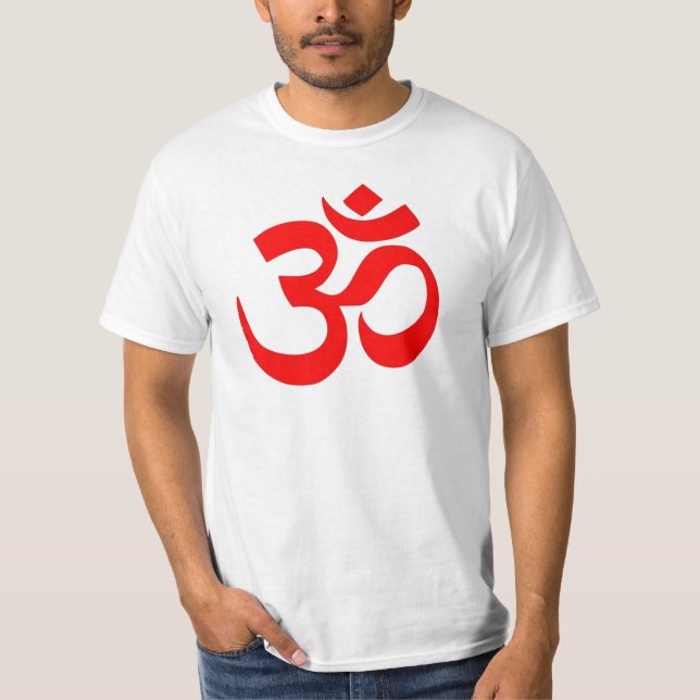 T-shirt L'OM symbole indou et bouddhiste (de ॐ) - (Devant)