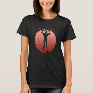 T-shirt L'Ombre Du Corps Dans Un Cercle Rouge