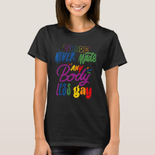 T-shirt L'ombre ne rend jamais personne moins gay LGBT écr