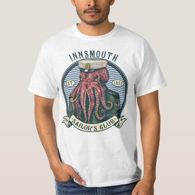 T-shirt L'Ombre sur la voile de Lovecraft Innsmouth (Devant)