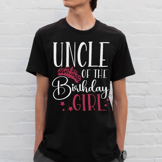 T-shirt L'oncle de l'équipe de filles d'anniversaire sur m (Créateur téléchargé)