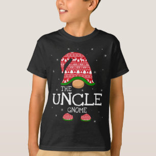 T-shirt L'oncle Gnome Noël Correspondant famille Noël Noël