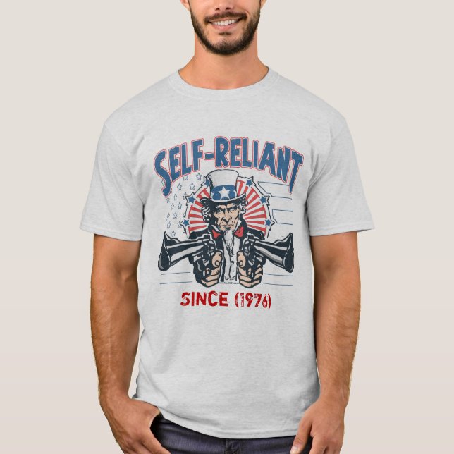 T-shirt L'oncle indépendant Sam Gun Rights Shirt (Devant)