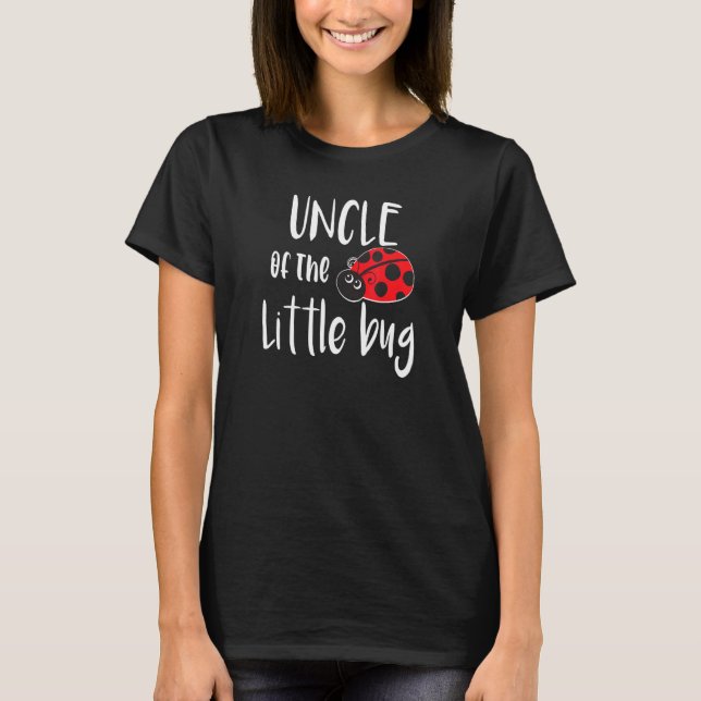 T-shirt L'Oncle Mens Du Petit Baby shower De Bug Ladybug (Devant)