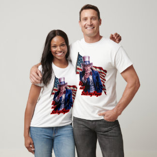 T-shirt L'oncle patriot Sam dit : "Ne suce pas mon doigt" 