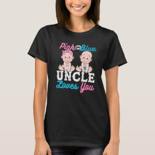 T-shirt L'Oncle Rose Ou Bleu Vous Aime Dessins Pour La Gro