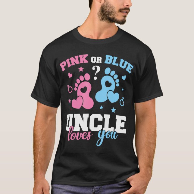 T-shirt L'Oncle Rose Ou Bleu Vous Aime T'Aimer T Chemise R (Devant)
