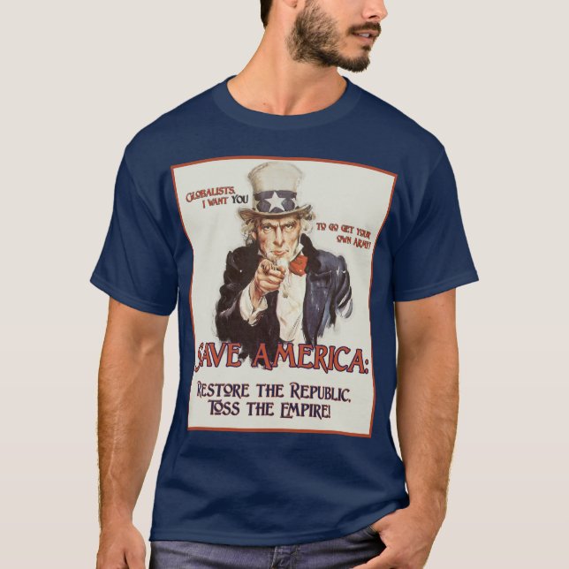 T-shirt L'Oncle Sam indique (Devant)